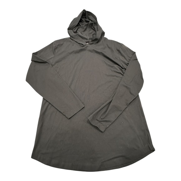 Cuts Clothing Curve Hem Hoodie Pyca Pro Mens Large Lightweight Stretch Black - Picture 1 of 13